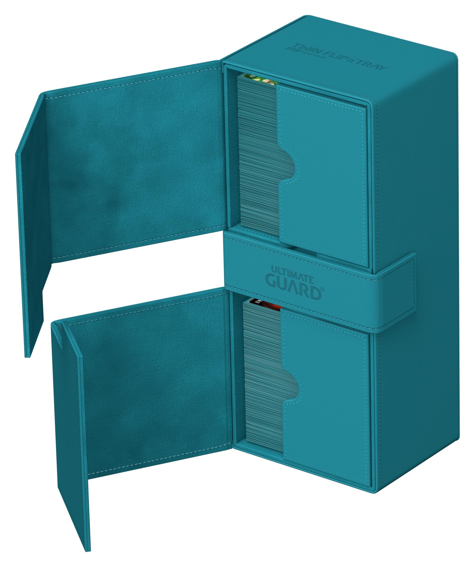 Ultimate Guard Twin Flip'n'Tray 266+ microfiber lining protects cards from scratches