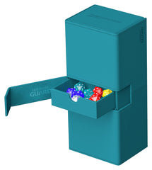 Ultimate Guard Twin Flip'n'Tray 266+ removable tray in use for flexible storage
