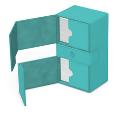 Ultimate Guard Twin Flip'n'Tray 200 Lagoon removable trays for organized setup