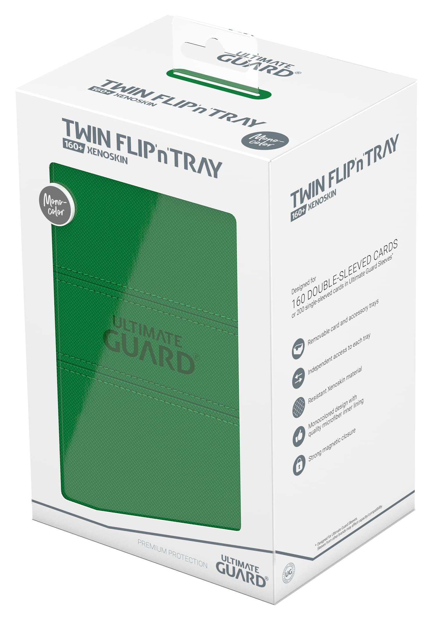Ultimate Guard Twin Flip'n'Tray 160+ travel-ready case for organized gaming gear.