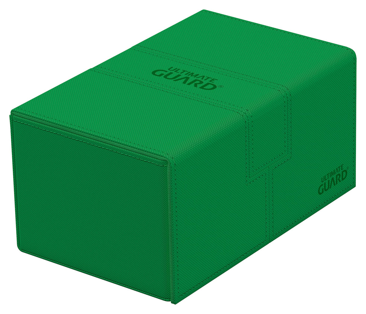 Ultimate Guard Twin Flip'n'Tray 160+ deck case with green finish protects 160 cards on the go.