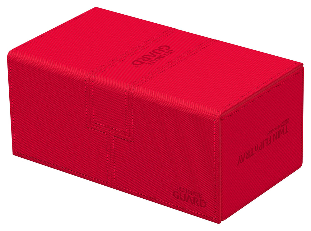 Ultimate Guard Twin Flip'n'Tray 200+ red open tray for quick card access