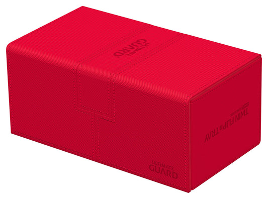 Ultimate Guard Twin Flip'n'Tray 200+ red open tray for quick card access