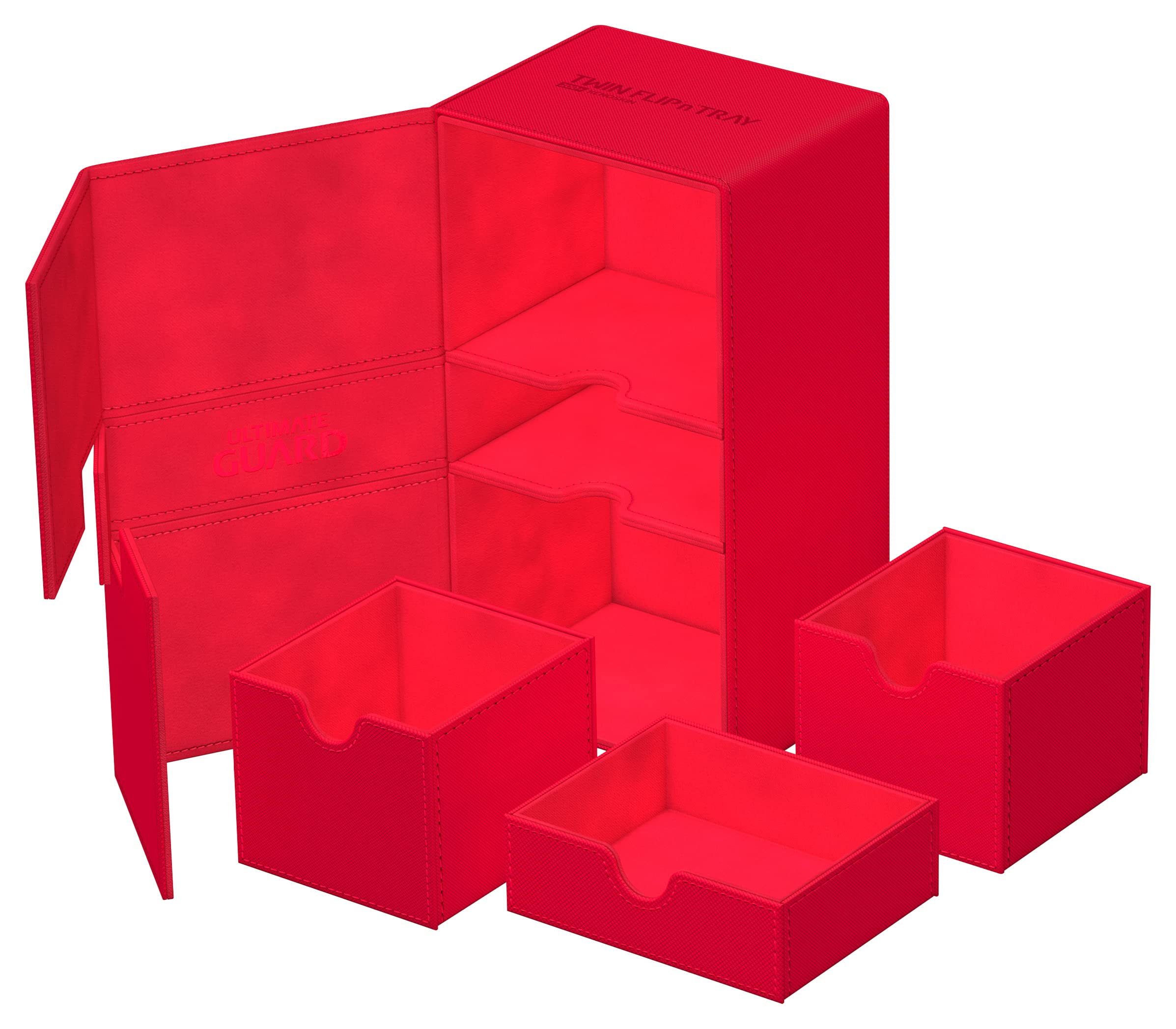 Ultimate Guard Twin Flip'n'Tray 200+ red XenoSkin material for durability