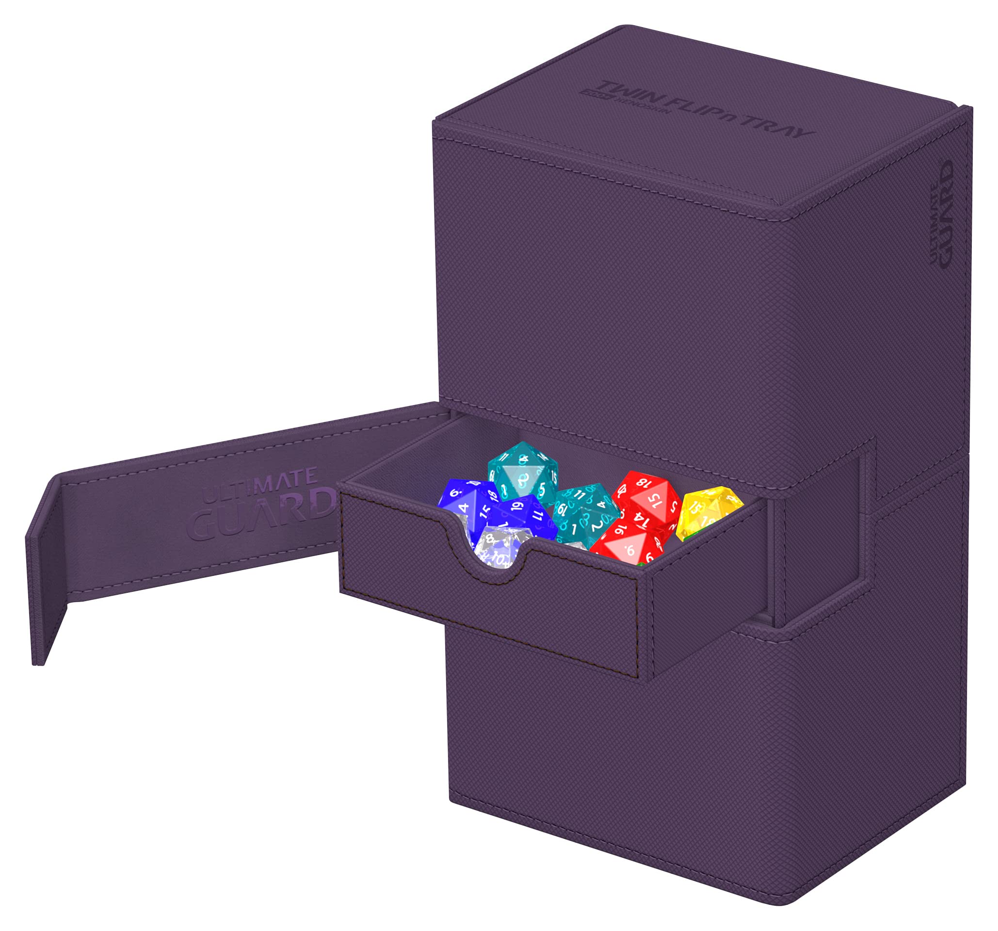 Ultimate Guard Twin Flip'n'Tray 200+ removable-tray enables flexible setup.
