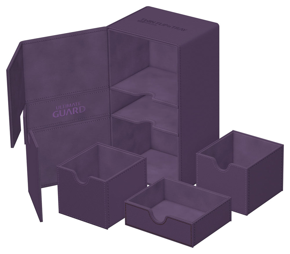 Ultimate Guard Twin Flip'n'Tray 200+ xenoskin-material delivers durable, stylish protection.