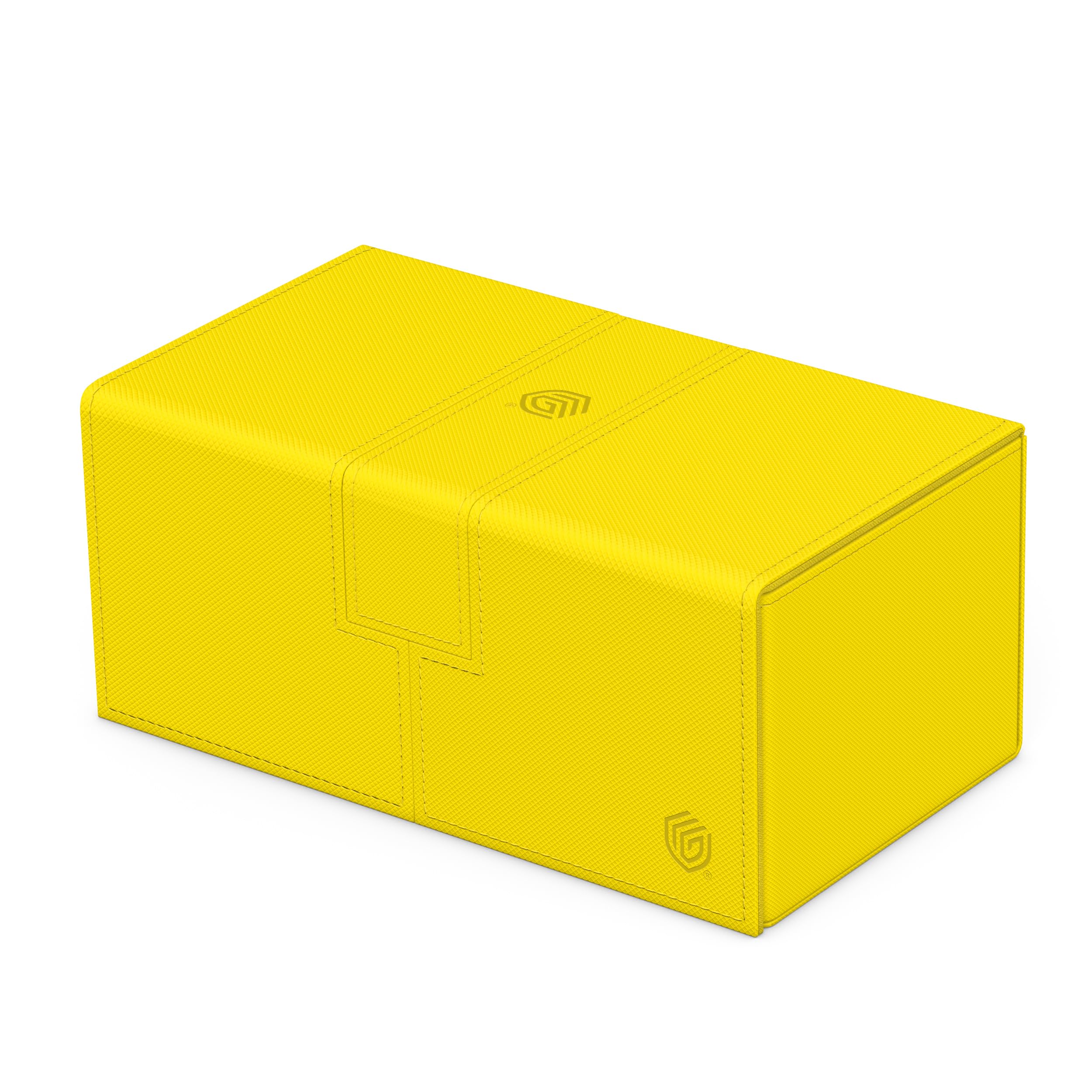 Ultimate Guard Twin Flip'n'Tray magnetic closure keeps contents secure during travel