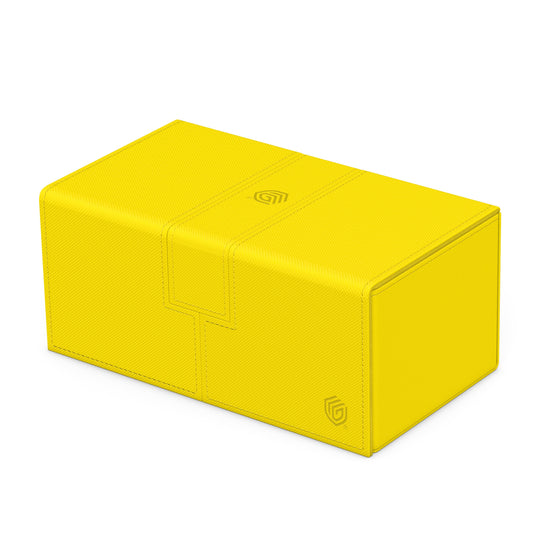 Ultimate Guard Twin Flip'n'Tray magnetic closure keeps contents secure during travel