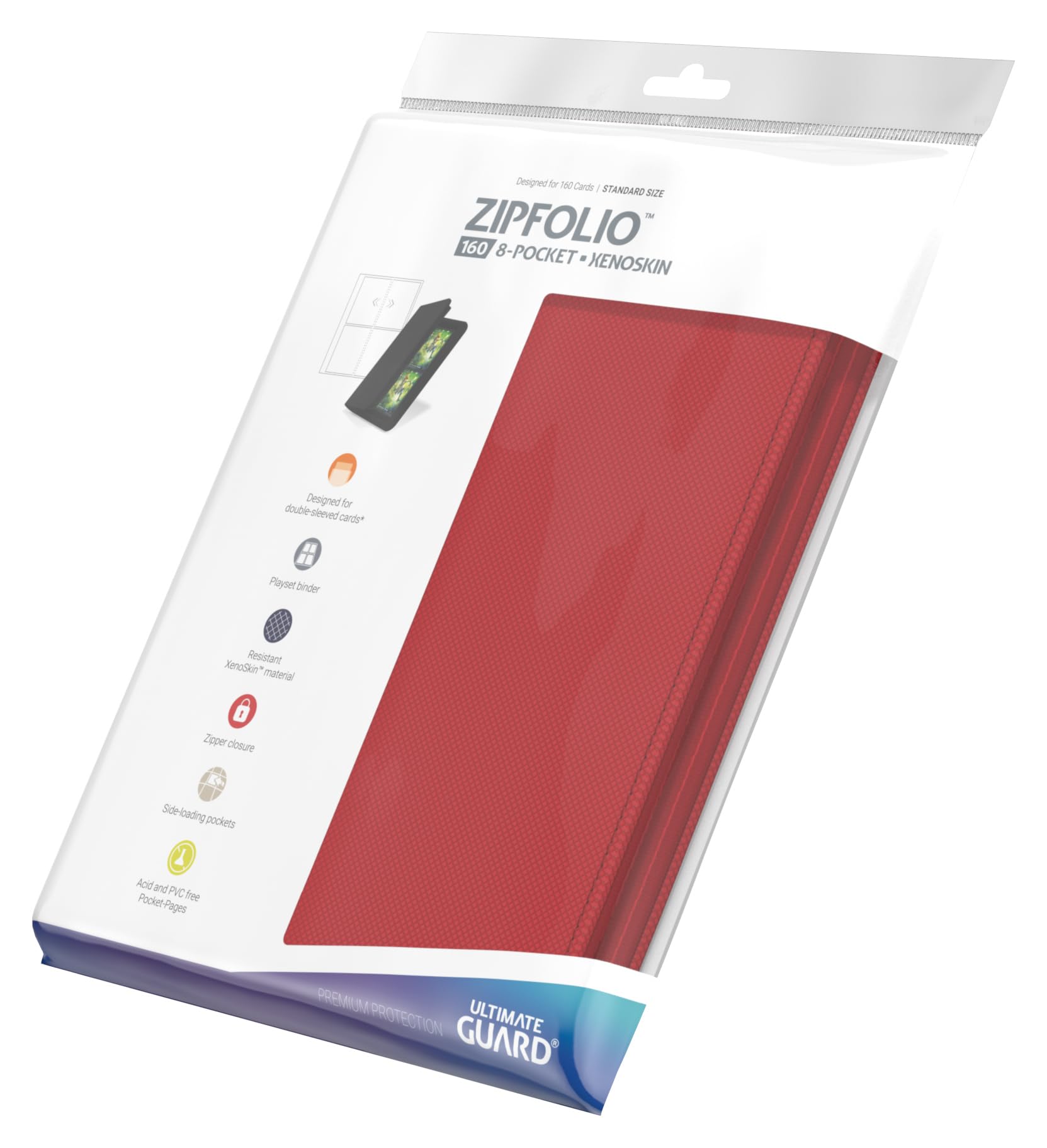 Ten 4-pocket pages in Ultimate Guard Zipfolio 160 for flexible organization