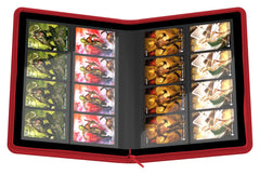 Zipfolio 320 with 20 integrated 9-pocket pages for multiple formats.
