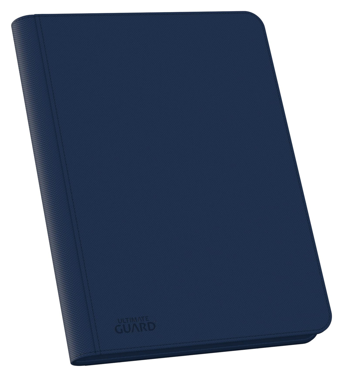 Ultimate Guard Zipfolio 320 blue cover with XenoSkin texture protects cards on the go