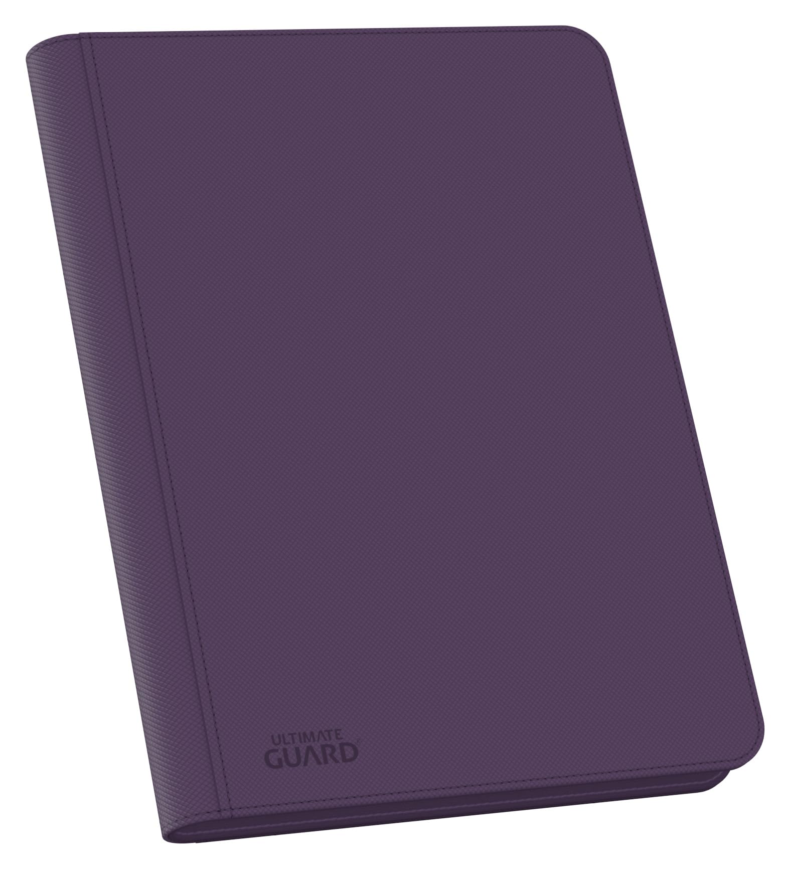 Ultimate Guard Zipfolio 320 purple with side-loading pockets for quick card access.
