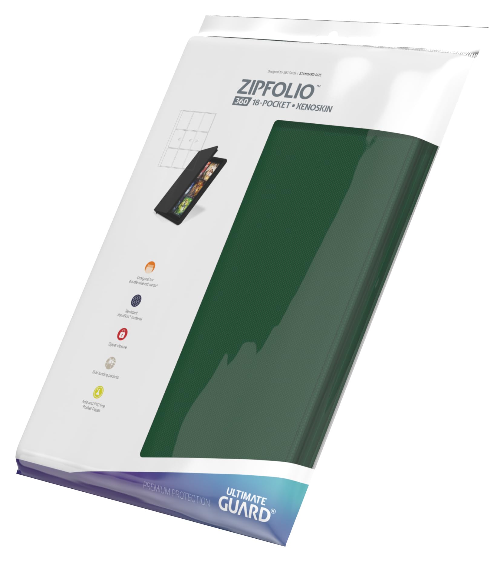 Compact and stylish portfolio for easy travel with a card collection.