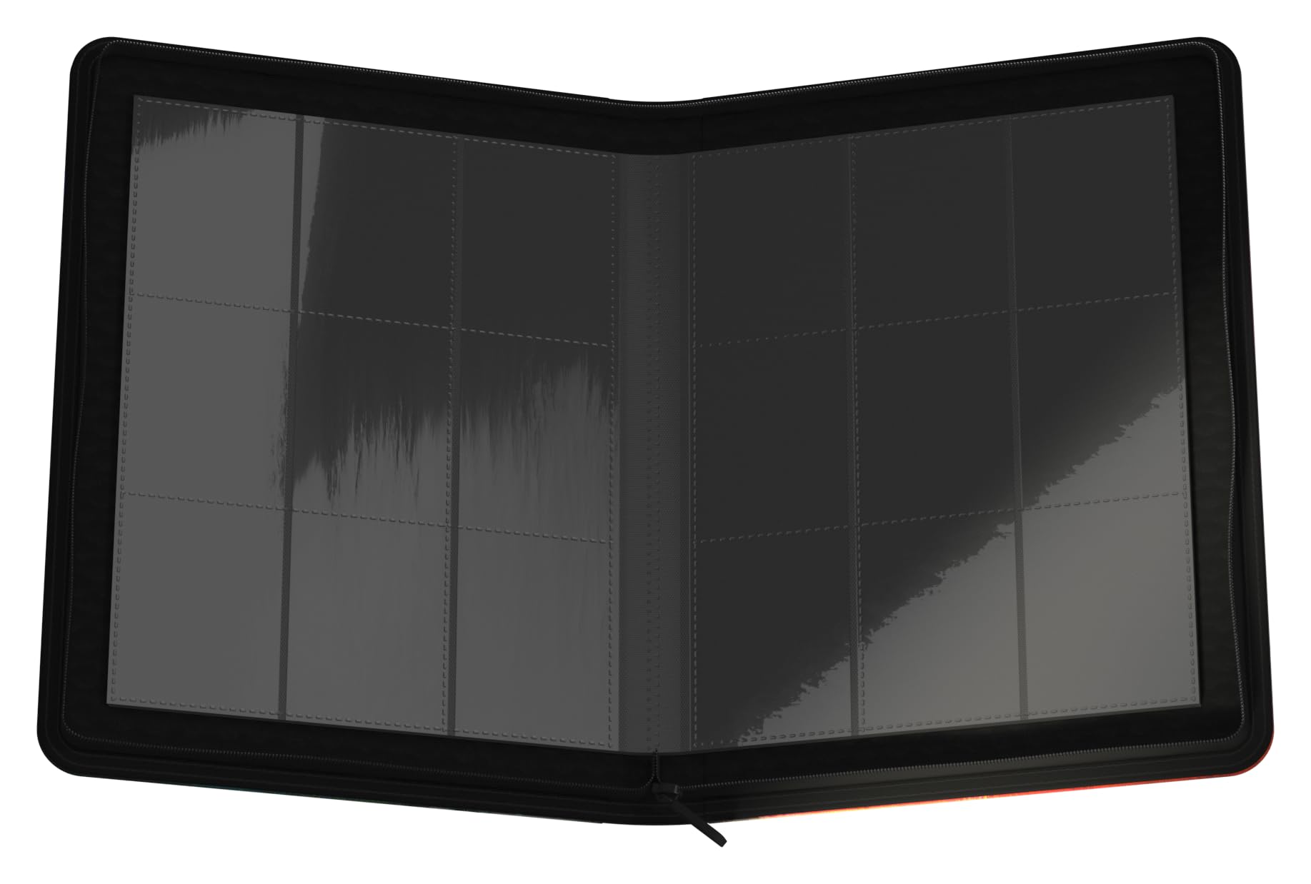 360-compartment layout fits double-sleeved cards for safe storage.