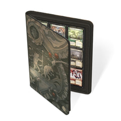 Ultimate Guard Zipfolio 360 Xenoskin binder ready for double-sleeved organization.
