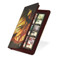 Ultimate Guard Zipfolio 360 Xenoskin side-loading design enables quick access to double-sleeved cards.