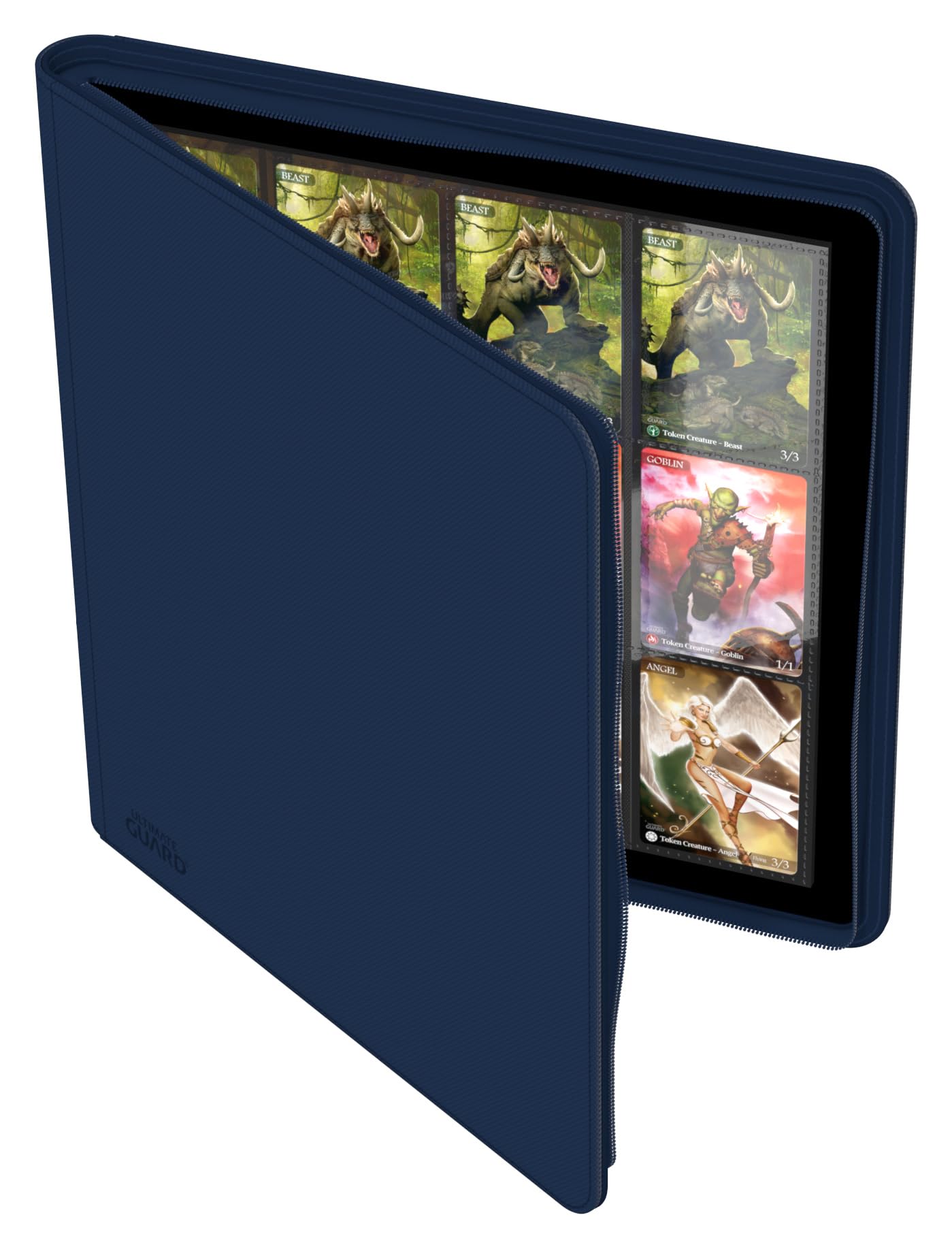 Blue exterior Zipfolio 480 offers rugged, travel-friendly design.