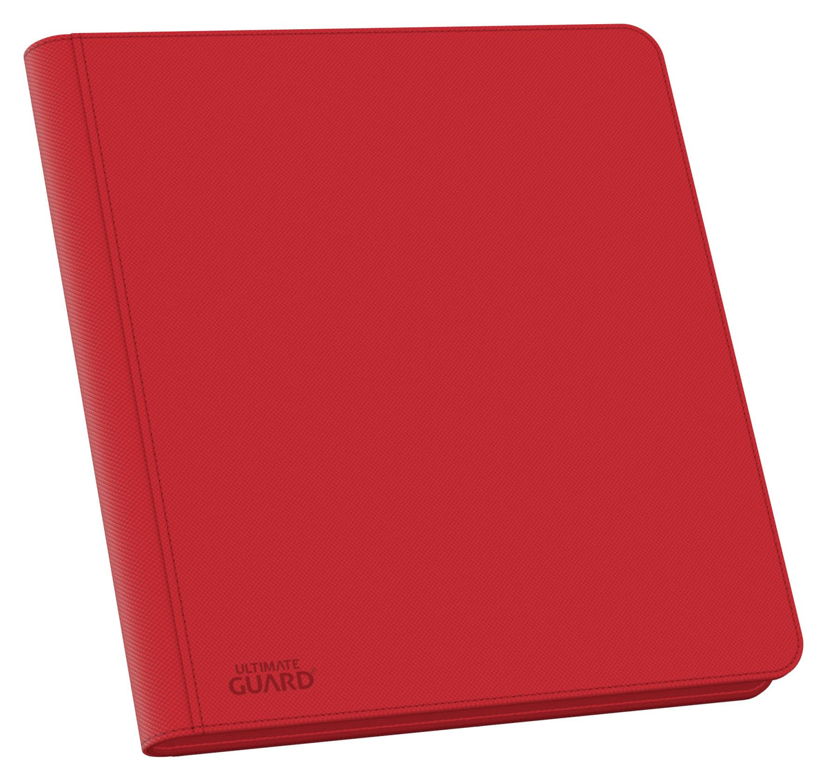 Ultimate Guard Zipfolio 480 Quadrow Red side-loading pockets for quick access.