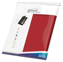 Ultimate Guard Zipfolio 480 Quadrow Red fits standard and Japanese cards.