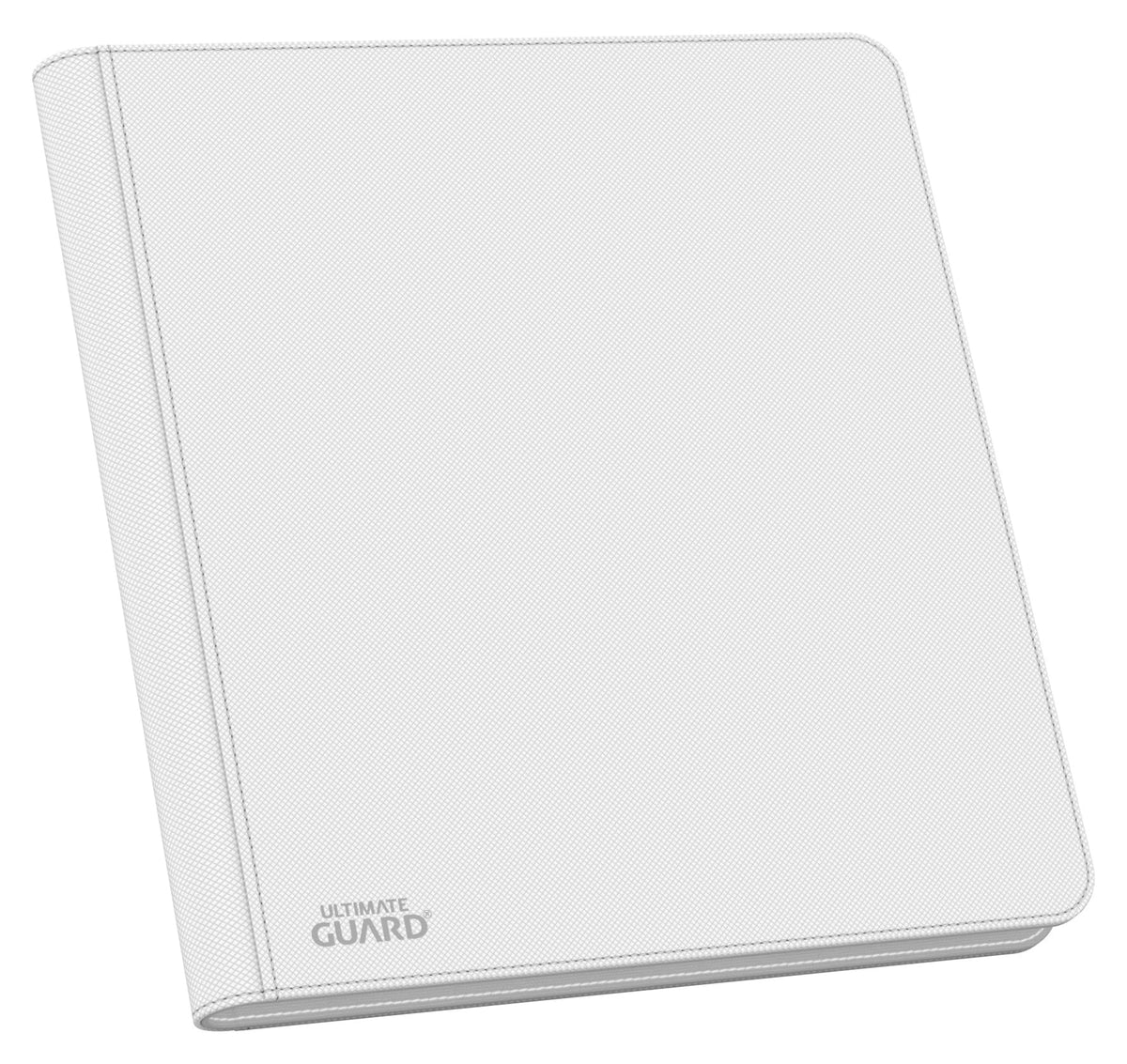 Ultimate Guard Zipfolio 480 White front view with clean lines and durable cover.