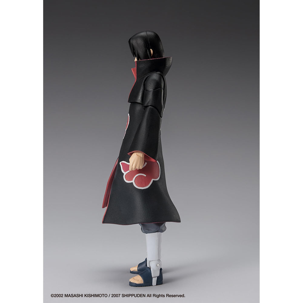 Ultimate Legends Naruto Itachi 5-inch cloak detail enhances authentic silhouette.
