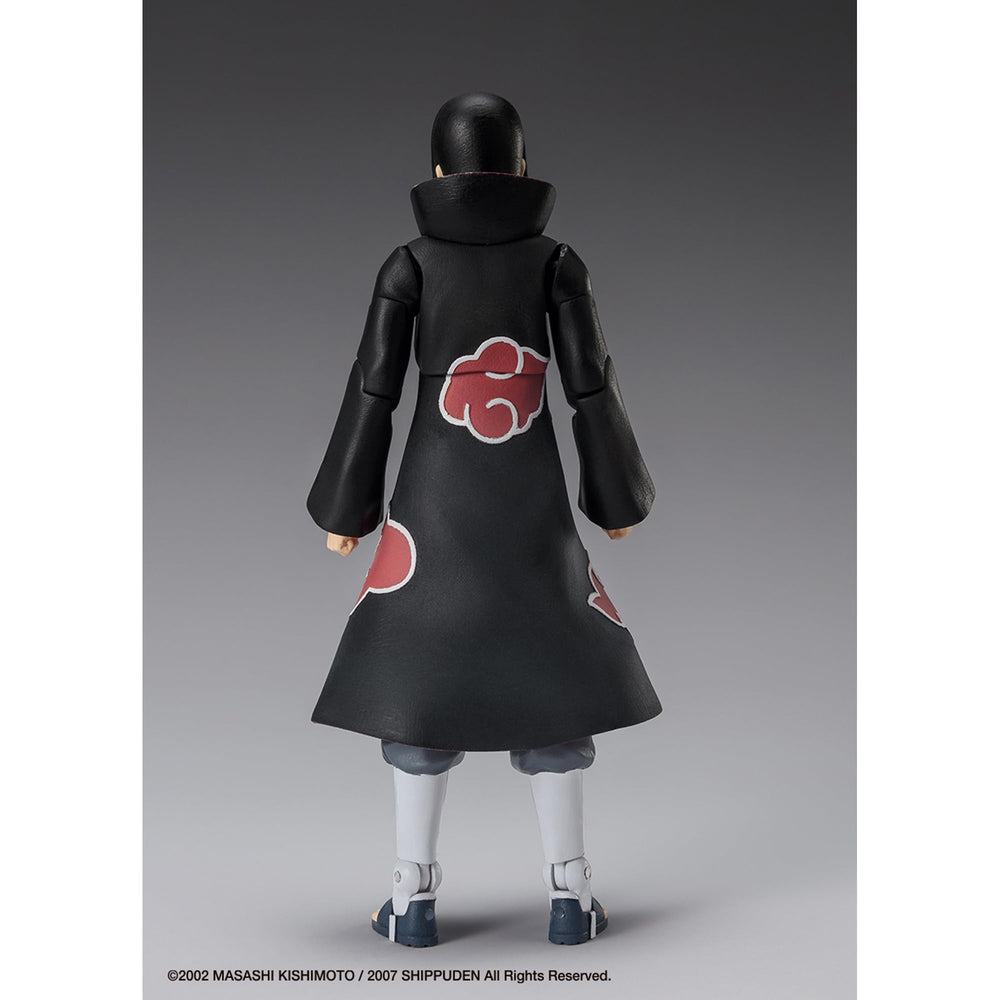 Ultimate Legends Naruto Itachi 5-inch Sharingan eye detail highlights character likeness.