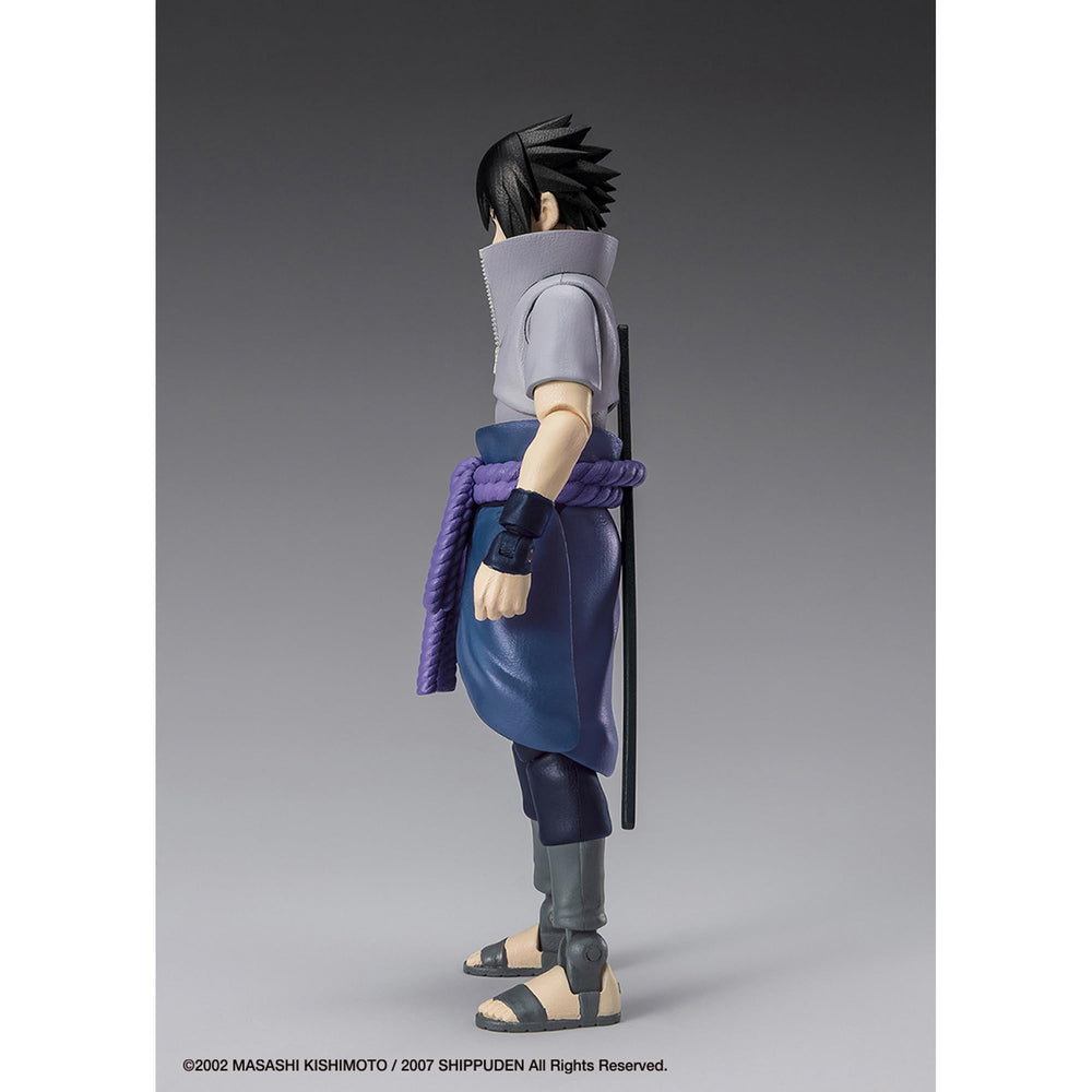 Ultimate Legends Naruto Sasuke 5-inch detailed face sculpt for authentic likeness.