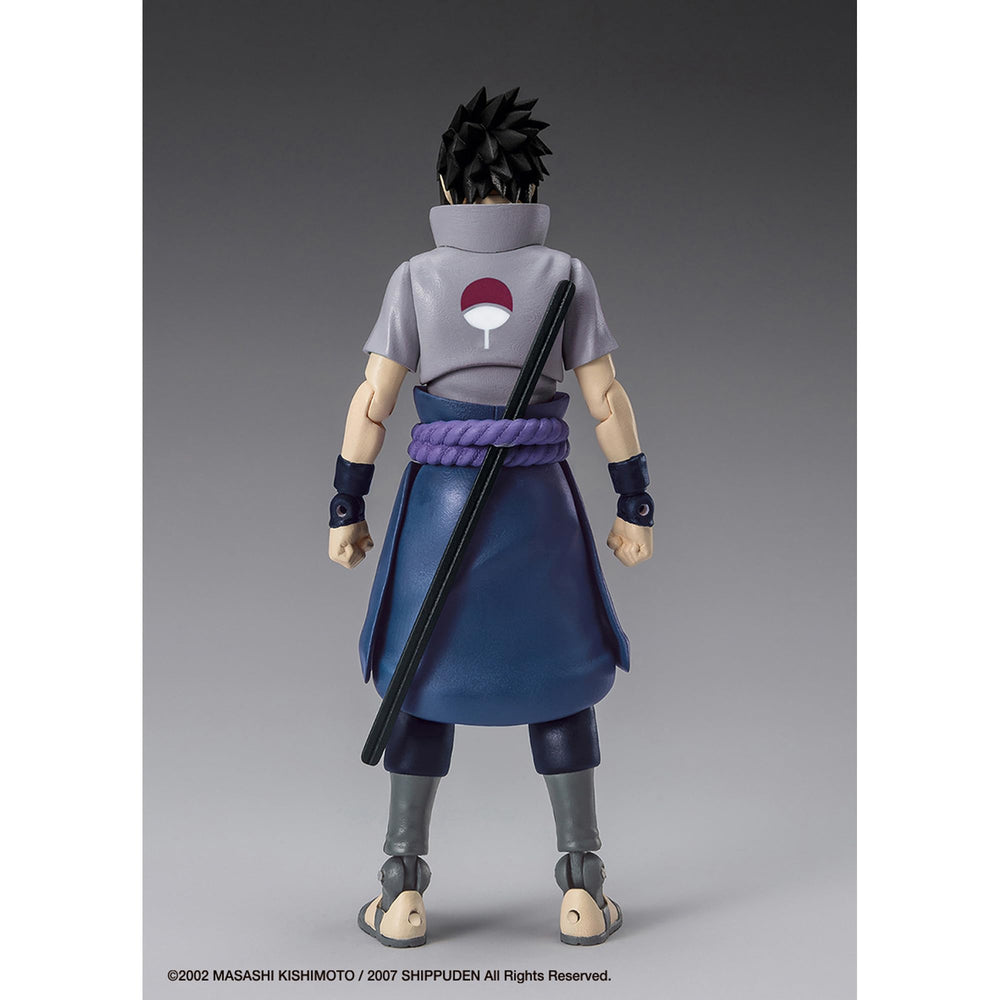 Ultimate Legends Naruto Sasuke 5-inch poseable figure recreating iconic scenes.