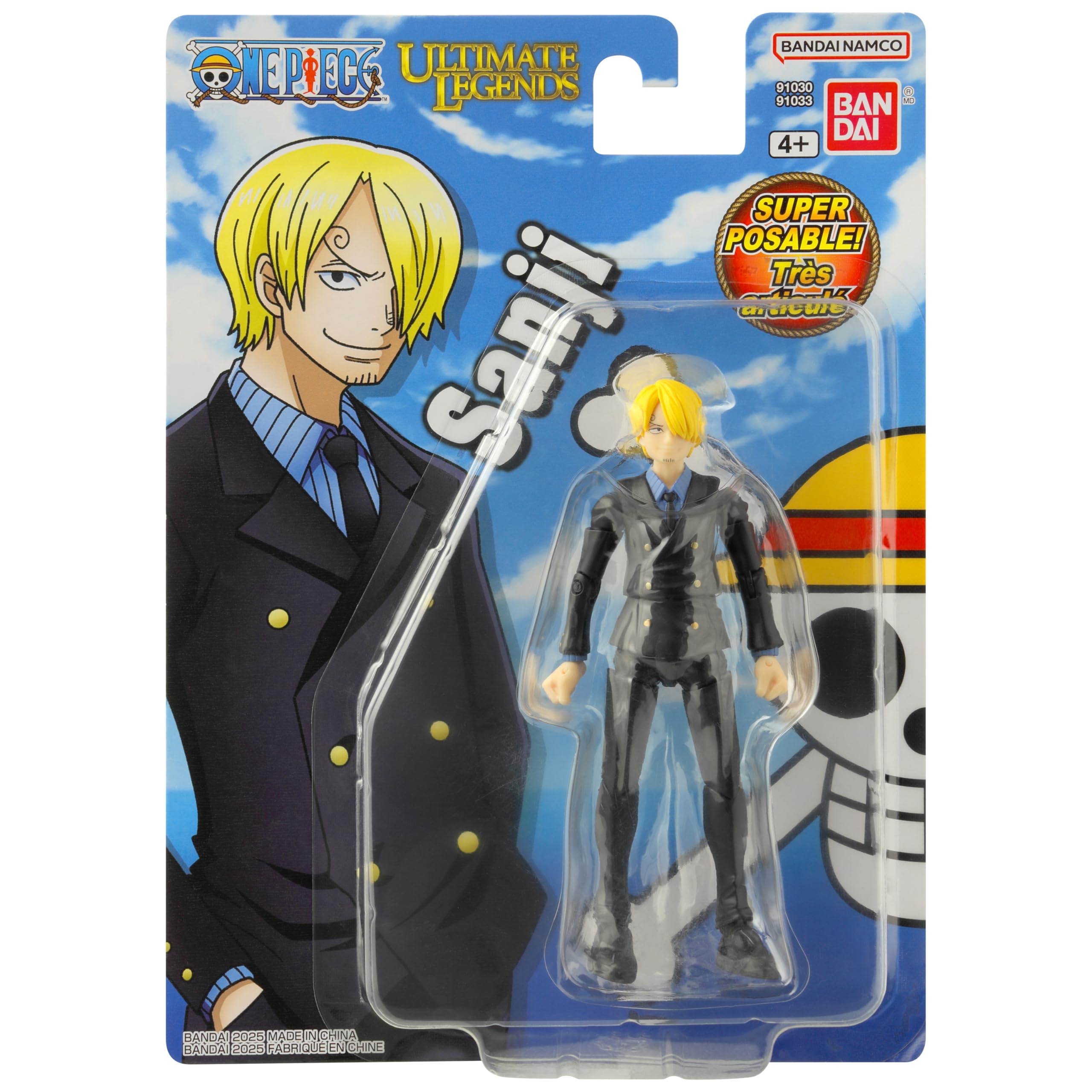 Ultimate Legends Sanji packaging view presents collectible presentation.