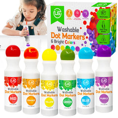 Ultimate Stationery dot markers pack in six bright colors for creative play.