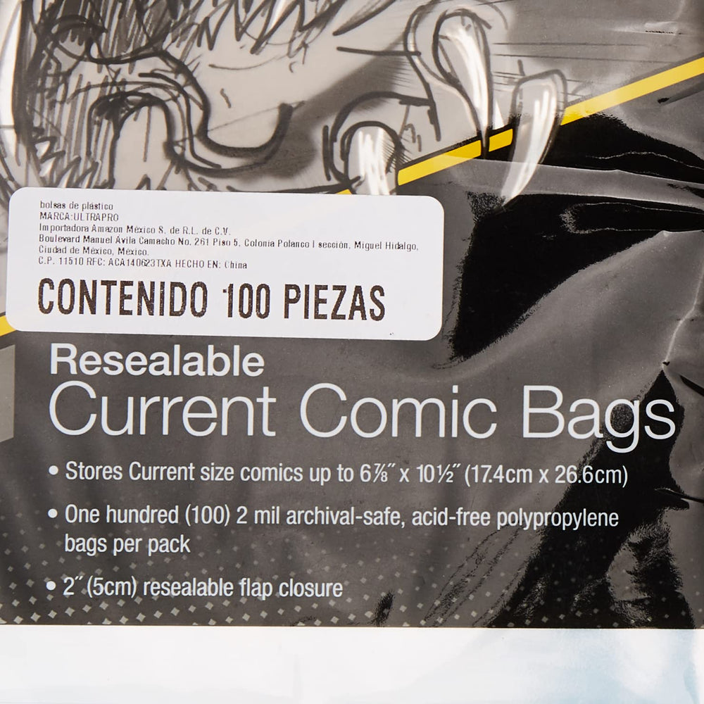 Pack of 100 Ultra Pro bags ready for modern comic storage