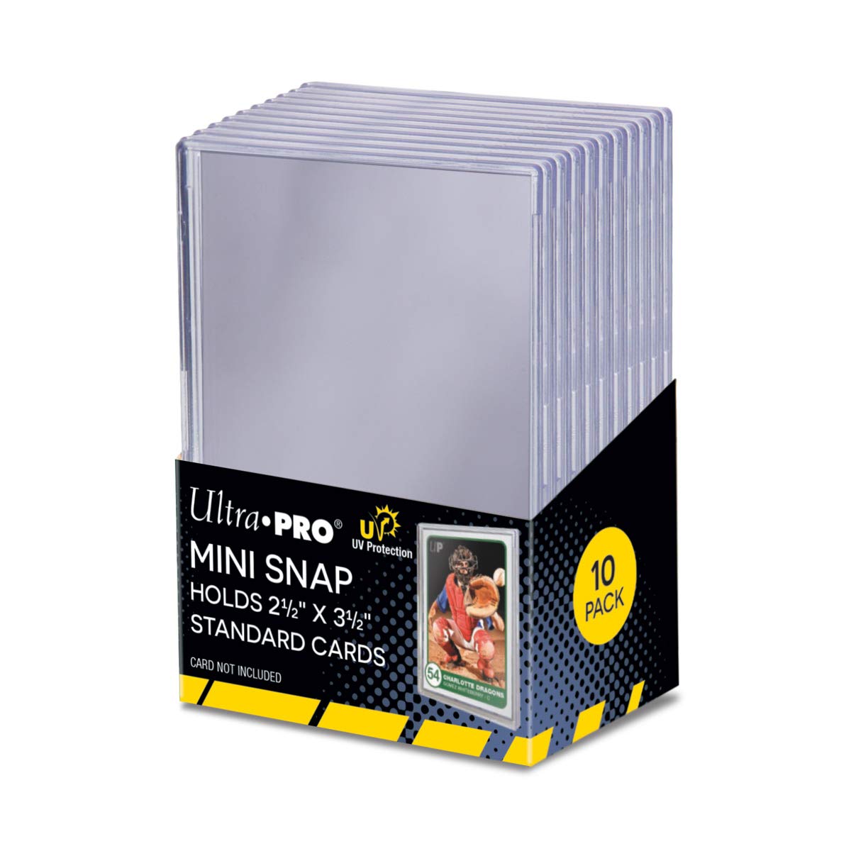 Ultra Pro 15214-UV Mini Snap Card Holder protects IDs from UV light while staying compact.