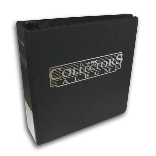 Ultra Pro 3in Black Collectors Album spine indexing slot for easy organization