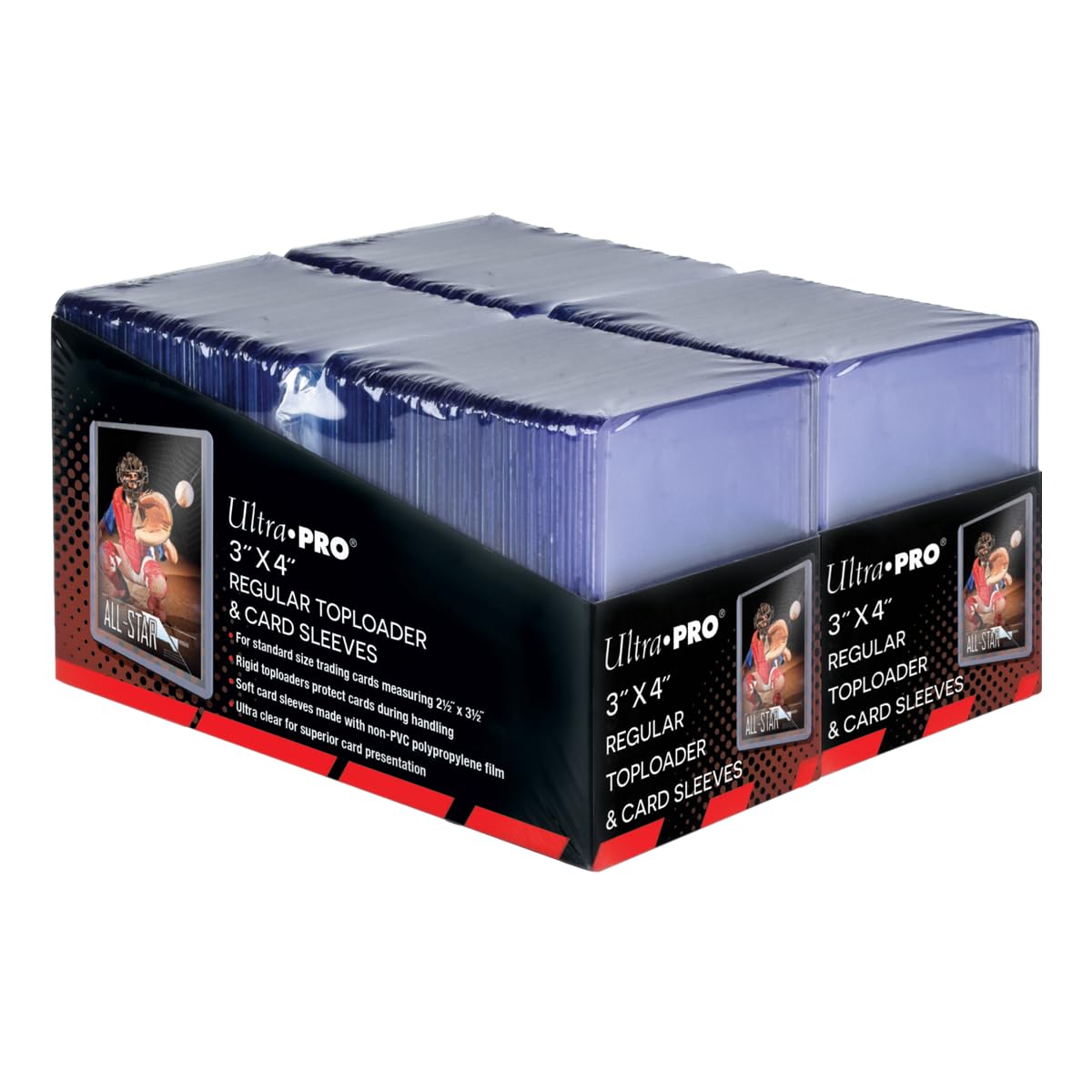 Ultra PRO 3x4 toploader front view protecting standard trading cards