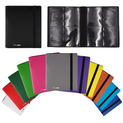 Ultra Pro Eclipse PRO-Binder Apple Red side view shows side-loading pockets prevent card slips