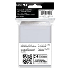 Ultra PRO 80-card deck box clear lid-open, easy access for quick deck setup.
