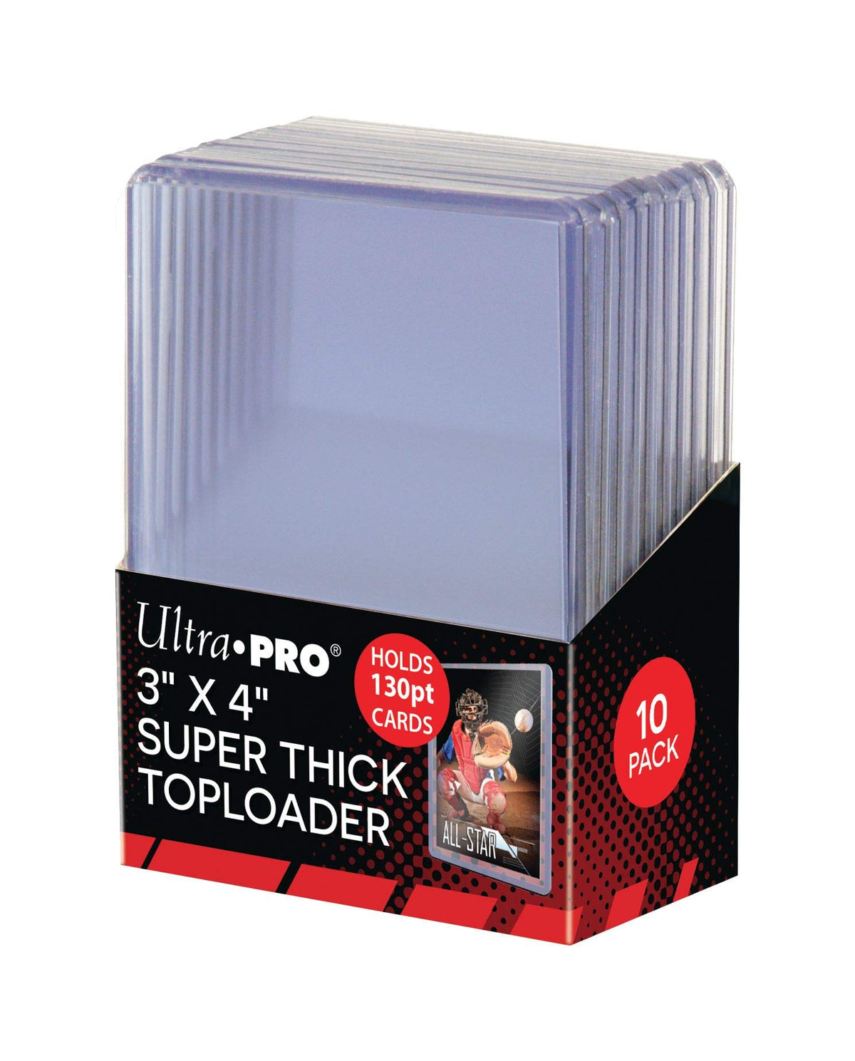 Ultra Pro 82327 cream toploader protects standard size cards up to 120pt