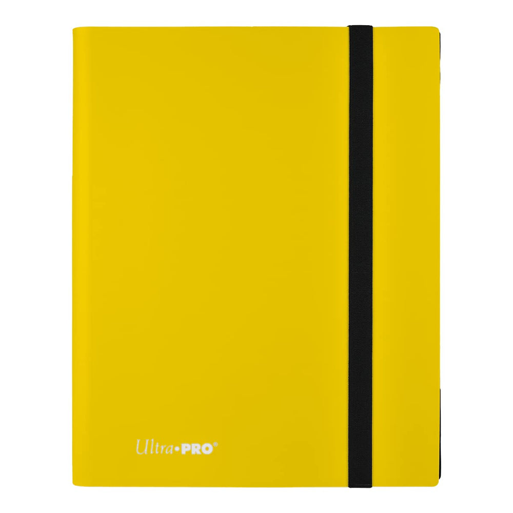 Ultra PRO 9-pocket binder with side-loading pockets keeps cards secure during transport.