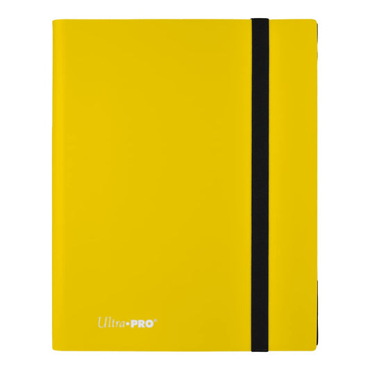 Ultra PRO 9-pocket binder with side-loading pockets keeps cards secure during transport.