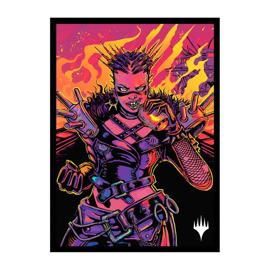 Ultra PRO Aetherdrift Justine Jones artwork sleeve protects and showcases collectible cards.