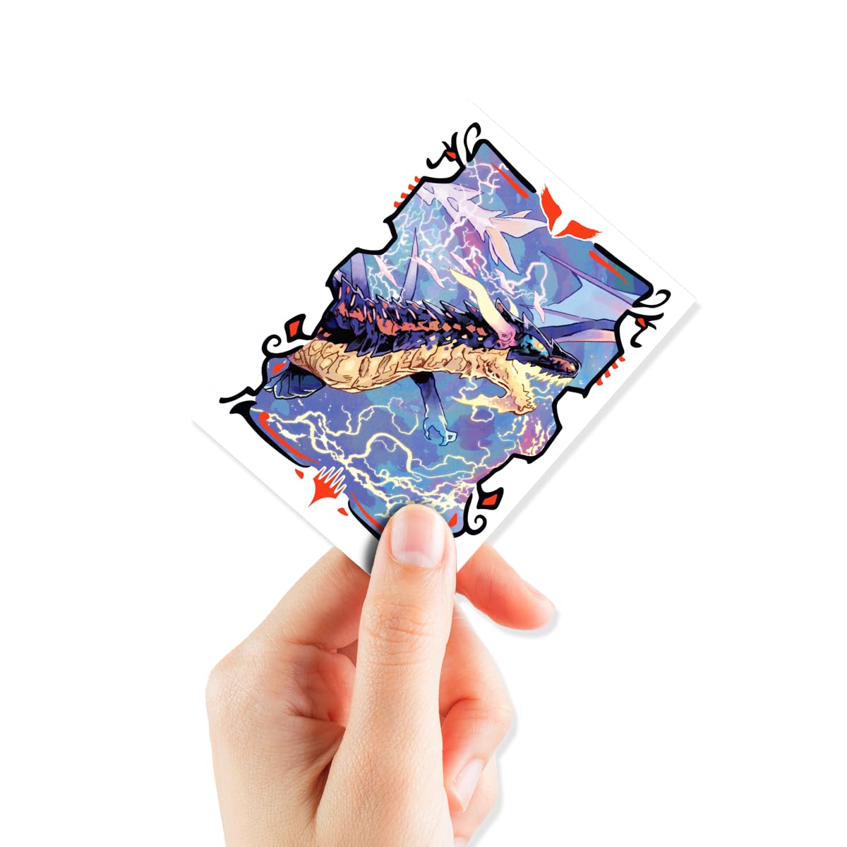 Ultra PRO Tarkir Dragonstorm Neriv sleeves protect standard MTG cards during games.