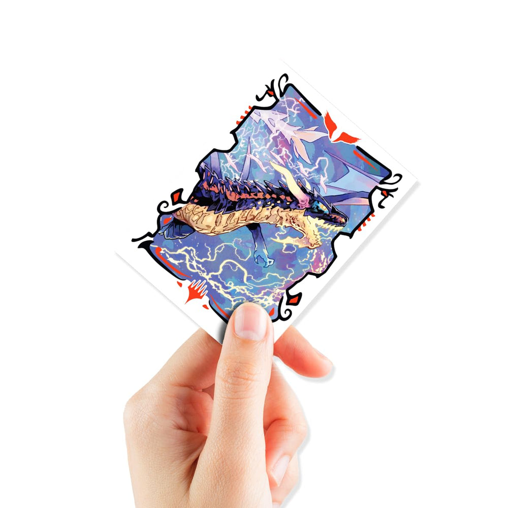 Ultra PRO Tarkir Dragonstorm Neriv sleeves protect standard MTG cards during games.