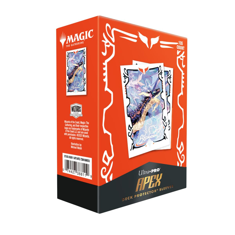 Ultra PRO Apex textured back adds tactile grip for Neriv sleeves.