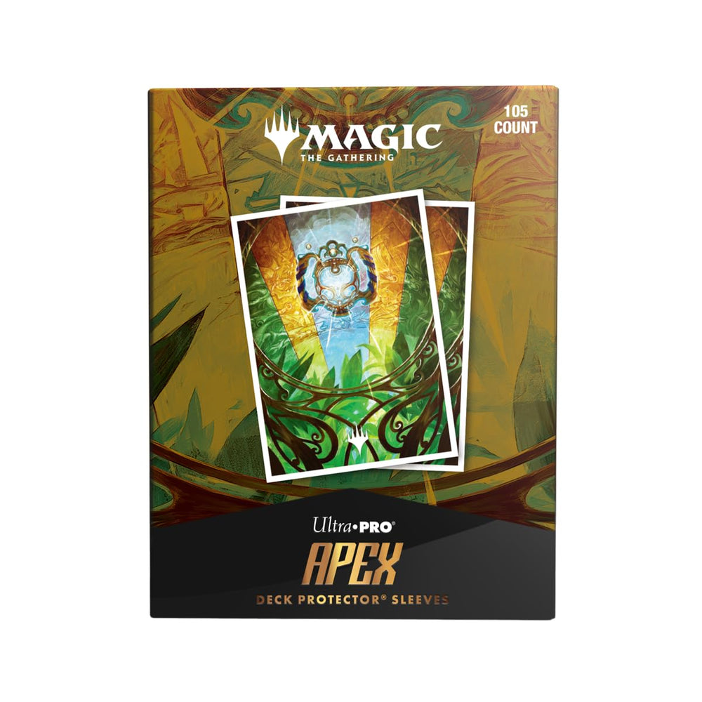 Ultra Pro APEX Aetherdrift sleeves with borderless Aetherspark artwork protect and showcase your MTG cards.