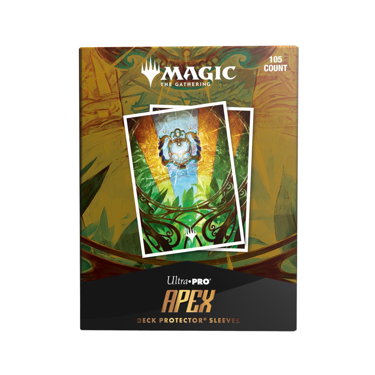 Ultra Pro APEX Aetherdrift sleeves with borderless Aetherspark artwork protect and showcase your MTG cards.