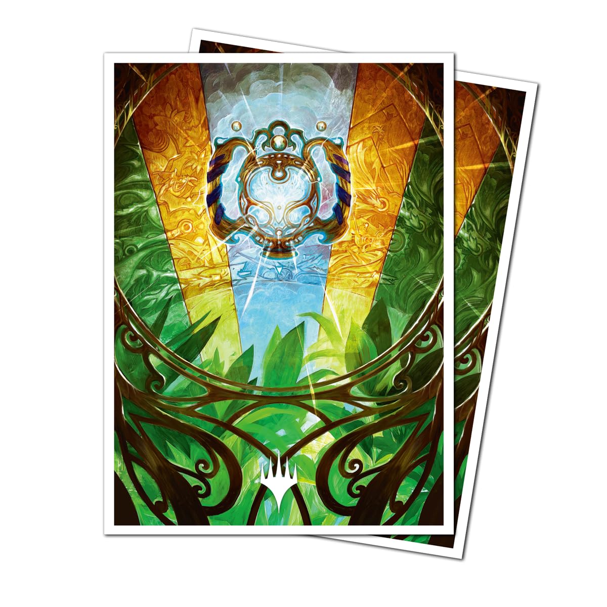 Ultra Pro APEX Aetherdrift sleeves gloss front shows foil card shine.