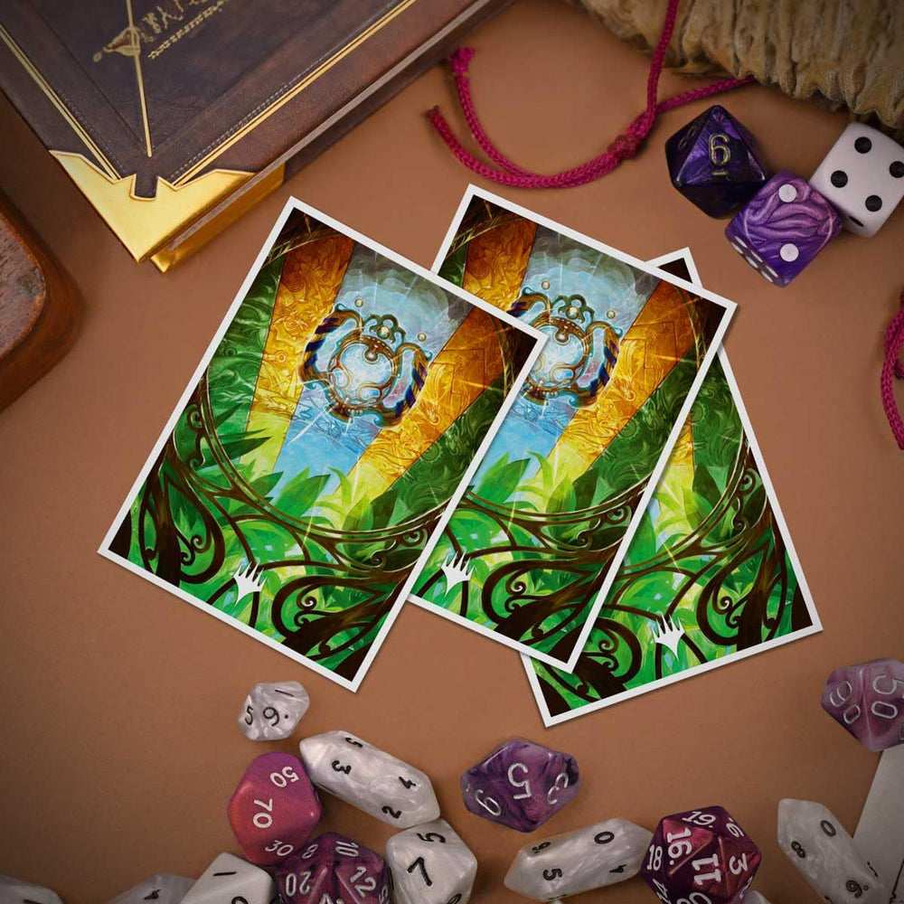 Ultra Pro APEX official licensed MTG sleeves protect cards during play.