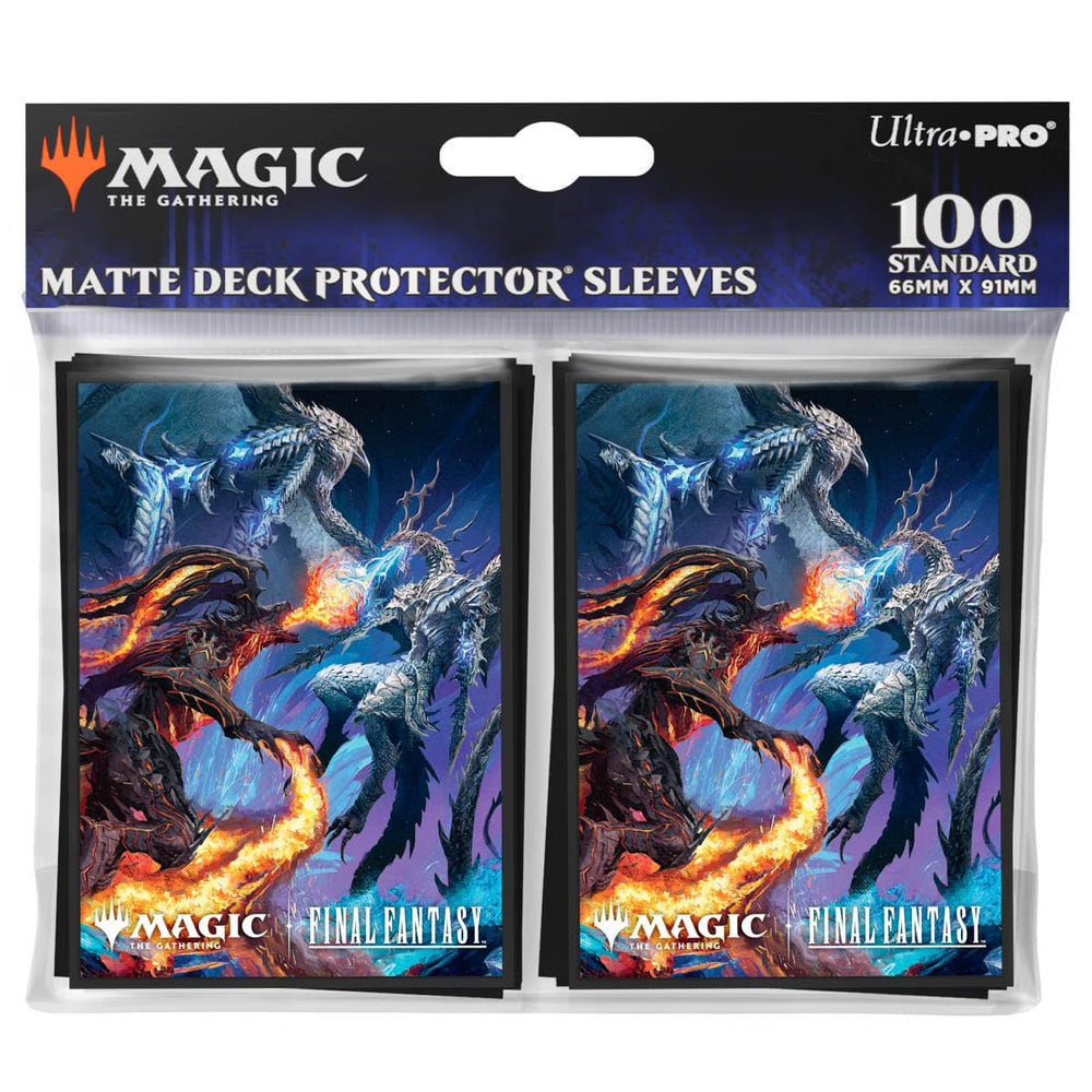 Ultra PRO Bahamut and Ifrit MTG sleeves protect cards during intense matches