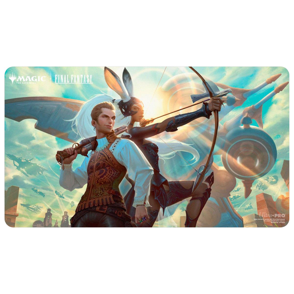 Ultra PRO Baltheir-Fran playmat art enhances MTG sessions with collectible Final Fantasy visuals