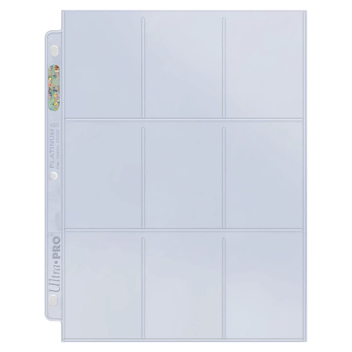 Ultra Pro baseball and trading cards organized in a protective binder